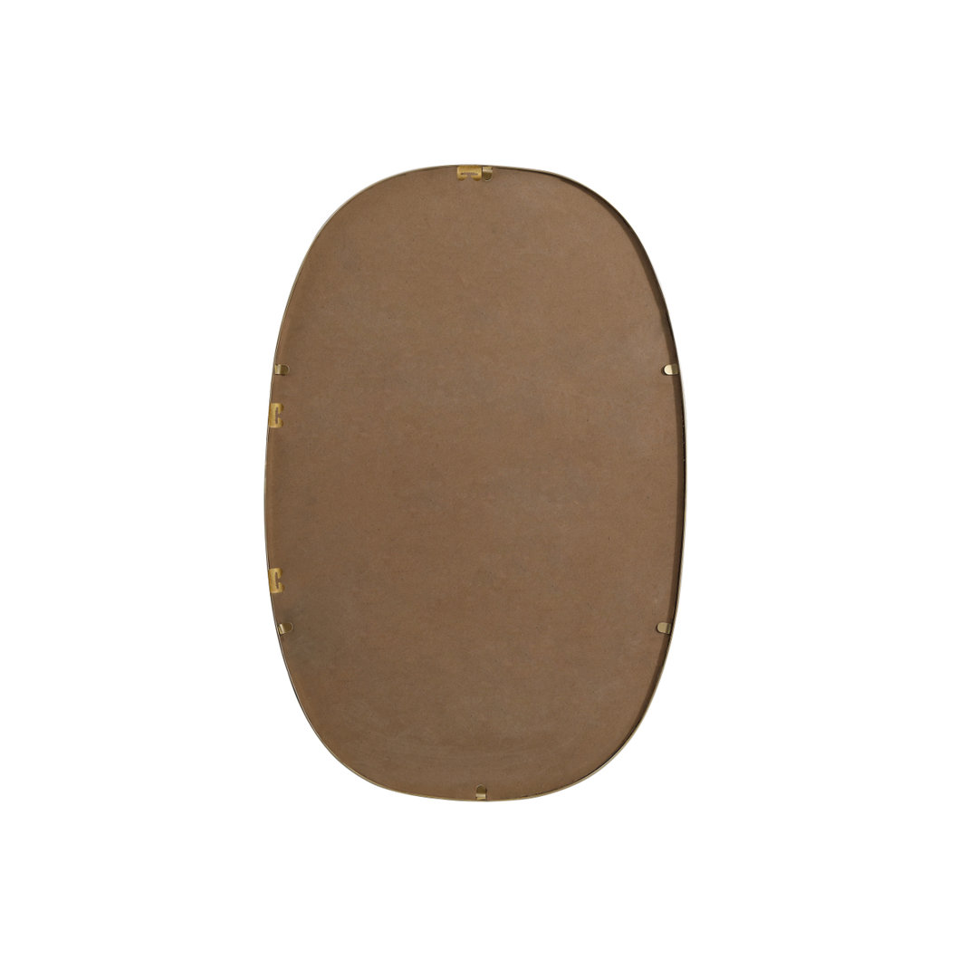 Sabine Metal Curved Oval Wall Mirror